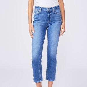 Paige Cindy high waist crop in rock star distressed leans